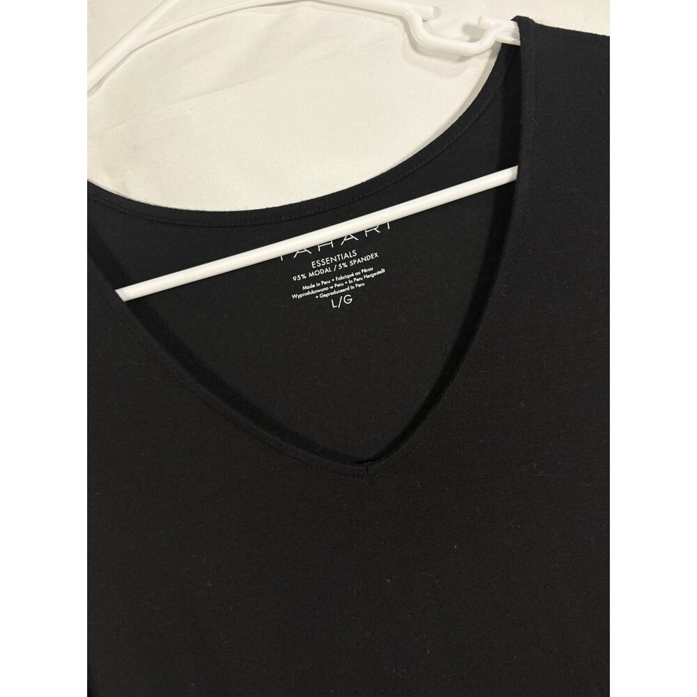Women's Tahari Essentials V-neck Top - Size Large - Picture 3 of 5